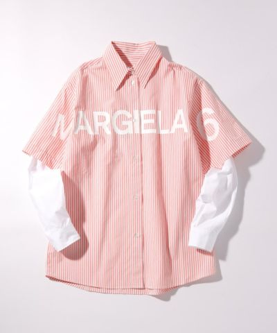 MM6 Maison Margiela(エムエム6 メゾン マルジェラ)Kids & Junior ブランドロゴ長袖シャツ