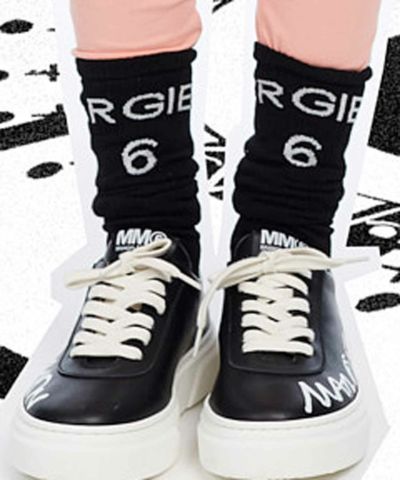 MM6 Maison Margiela(エムエム6 メゾン マルジェラ)Kids & Junior ブランドロゴソックス
