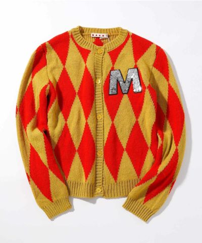 MARNI(マルニ)Kids & Junior ワンポイントデザインカーディガン