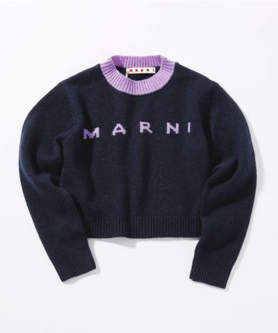 MARNI(マルニ)Kids & Junior ブランドロゴ長袖ニット