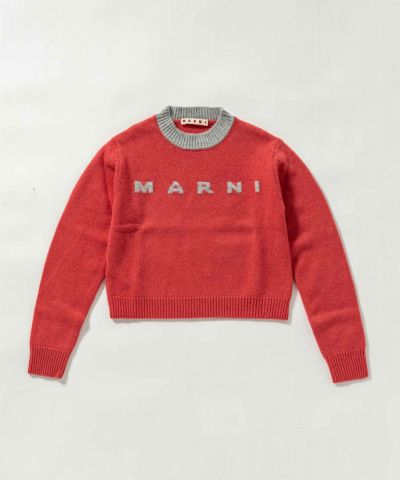 MARNI(マルニ)Kids & Junior ブランドロゴ長袖ニット