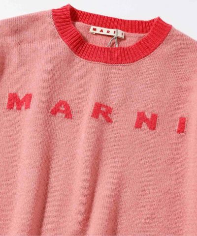 MARNI(マルニ)Kids & Junior ブランドロゴ長袖ニットワンピース