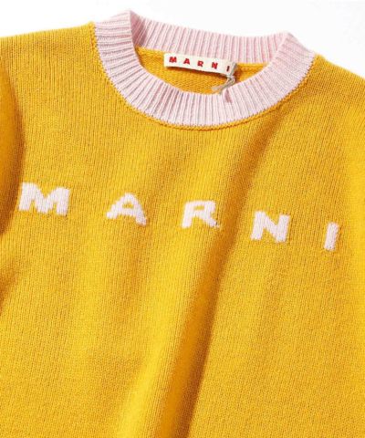 MARNI(マルニ)Kids & Junior ブランドロゴ長袖ニットワンピース