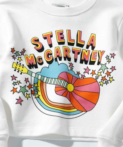 STELLA McCARTNEY(ステラマッカートニー)Kids & Junior グラフィックブランドロゴ長袖スウェットプルオーバー