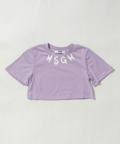 MSGM(エムエスジーエム)Kids & Junior ブランドロゴ半袖Tシャツカットソー