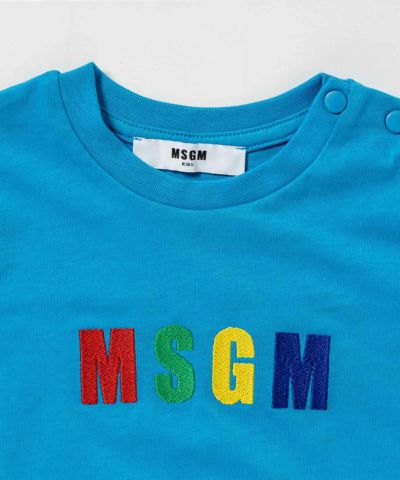 MSGM(エムエスジーエム)Baby ブランドロゴ半袖Tシャツカットソー