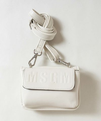 MSGM(エムエスジーエム)Kids & Junior エンボスブランドロゴショルダーバッグ