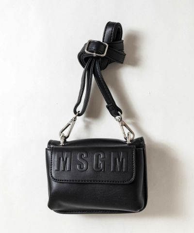 MSGM(エムエスジーエム)Kids & Junior エンボスブランドロゴショルダーバッグ