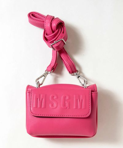 MSGM(エムエスジーエム)Kids & Junior エンボスブランドロゴショルダーバッグ