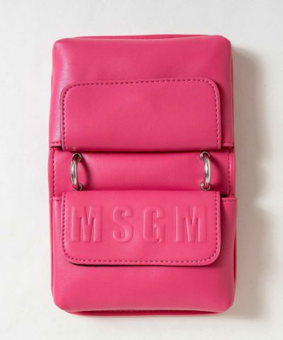 MSGM(エムエスジーエム)Kids & Junior エンボスブランドロゴショルダーバッグ