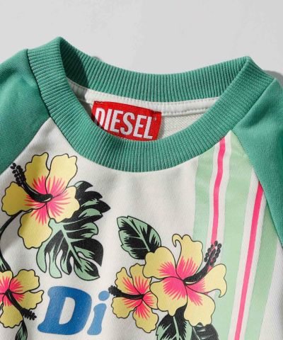 DIESEL(ディーゼル)Kids & Junior ブランドロゴグラフィック長袖スウェットプルオーバー