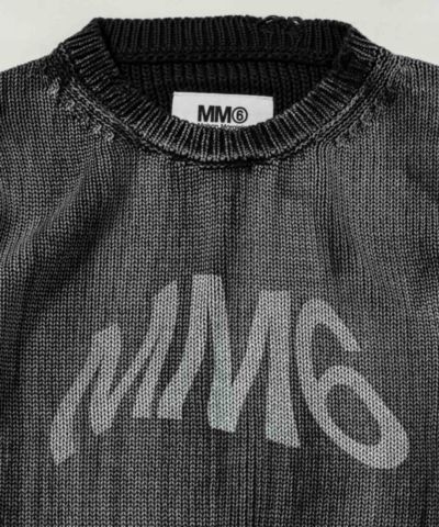MM6 Maison Margiela(エムエム6 メゾン マルジェラ) Kids & Junior ブランドロゴ長袖ニットセーター