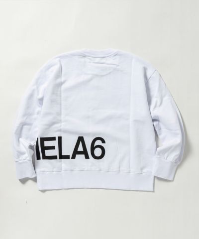 MM6 Maison Margiela(エムエムシックス)Kids & Junior ブランドロゴ長袖スウェットプルオーバー