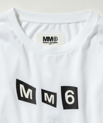 MM6 Maison Margiela(エムエムシックス)Kids & Junior ブランドロゴレイヤード長袖Tシャツカットソー