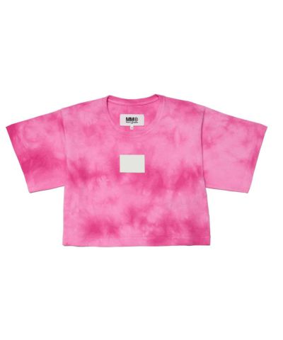 MM6 Maison Margiela(エムエムシックス)Kids & Junior ブランドロゴタイダイ柄半袖Tシャツカットソー