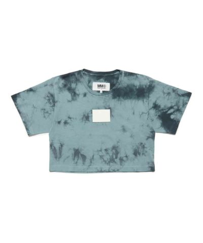 MM6 Maison Margiela(エムエムシックス)Kids & Junior ブランドロゴタイダイ柄半袖Tシャツカットソー