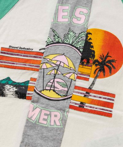 DIESEL(ディーゼル)Kids & Junior ブランドロゴグラフィック半袖Tシャツカットソー