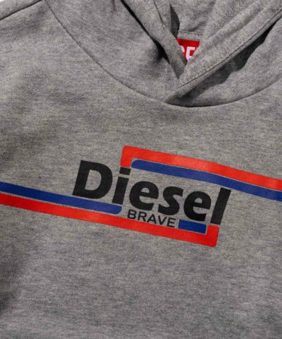 DIESEL(ディーゼル)Kids & Junior ブランドロゴフーディーパーカープルオーバー