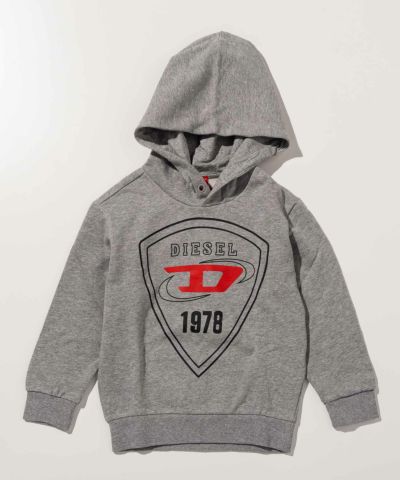 DIESEL(ディーゼル)Kids & Junior ブランドロゴフーディーパーカープルオーバー