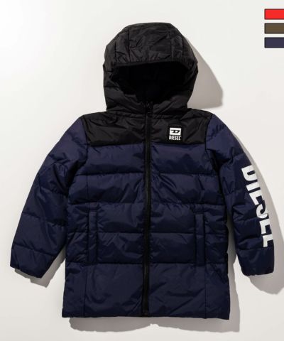 DIESEL(ディーゼル)Kids & Junior ブランドロゴダウンジャケットコート