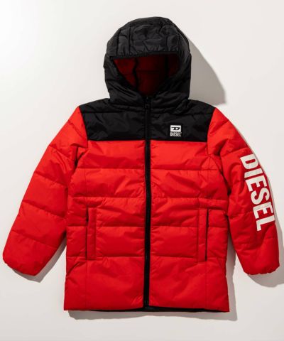 DIESEL(ディーゼル)Kids & Junior ブランドロゴダウンジャケットコート