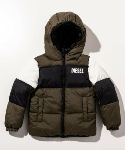 DIESEL(ディーゼル)Kids & Junior ブランドロゴ中綿ジャケットコート