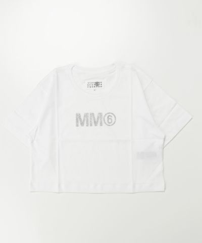 MM6 Maison Margiela(エムエムシックス)Kids & Junior ブランドロゴ半袖Tシャツカットソー