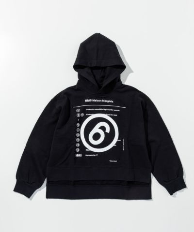 MM6 Maison Margiela(エムエムシックス)Kids & Junior ブランドロゴフーディーパーカープルオーバー