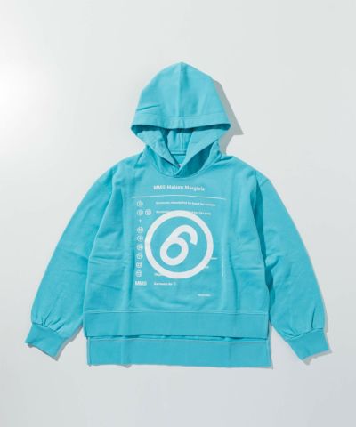 MM6 Maison Margiela(エムエムシックス)Kids & Junior ブランドロゴフーディーパーカープルオーバー