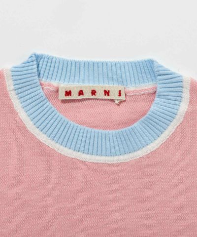 MARNI(マルニ)Kids & Junior ワンポイントブランドロゴニットセーター