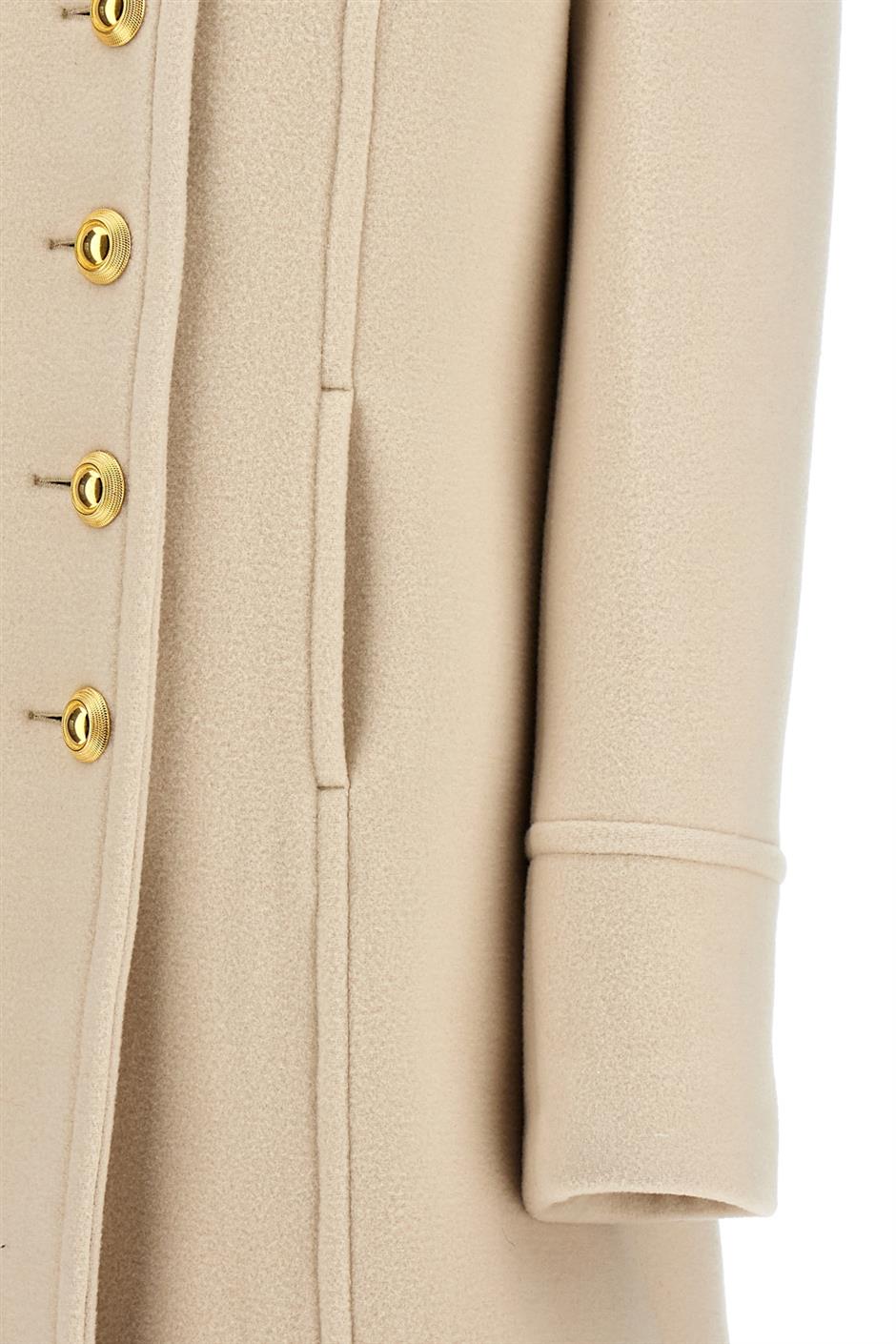 シングルブレスト ウール コート