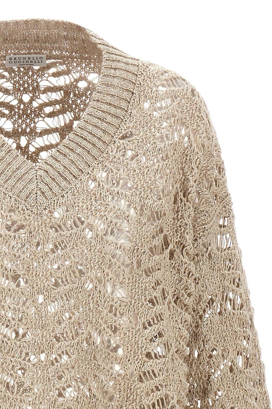 'Rustic Dazzling Net' セーター