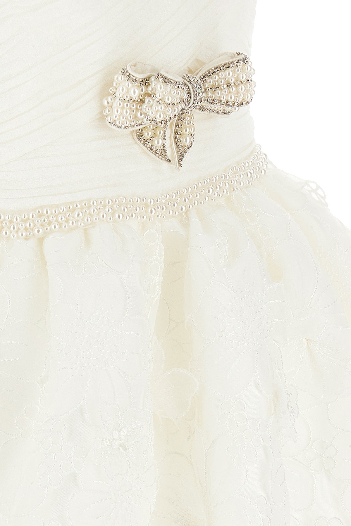 'White Organza Bow Mini' ドレス