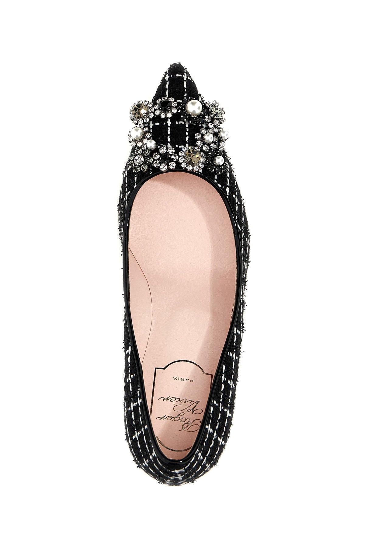 'Flower Strass Pearl' パンプス