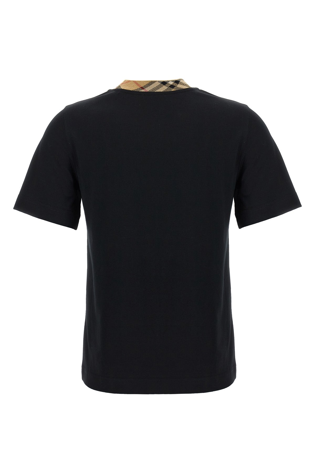 チェック ネック Tシャツ
