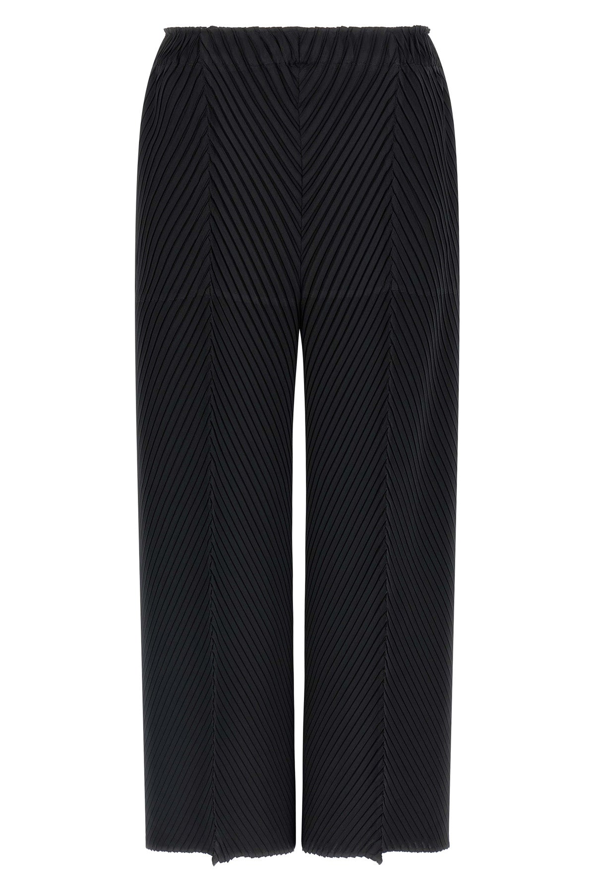 ISSEY MIYAKE プリーツ ブラックパンツ Homme Plissé Issey Miyake Aerial プリーツ パンツ | ブラック