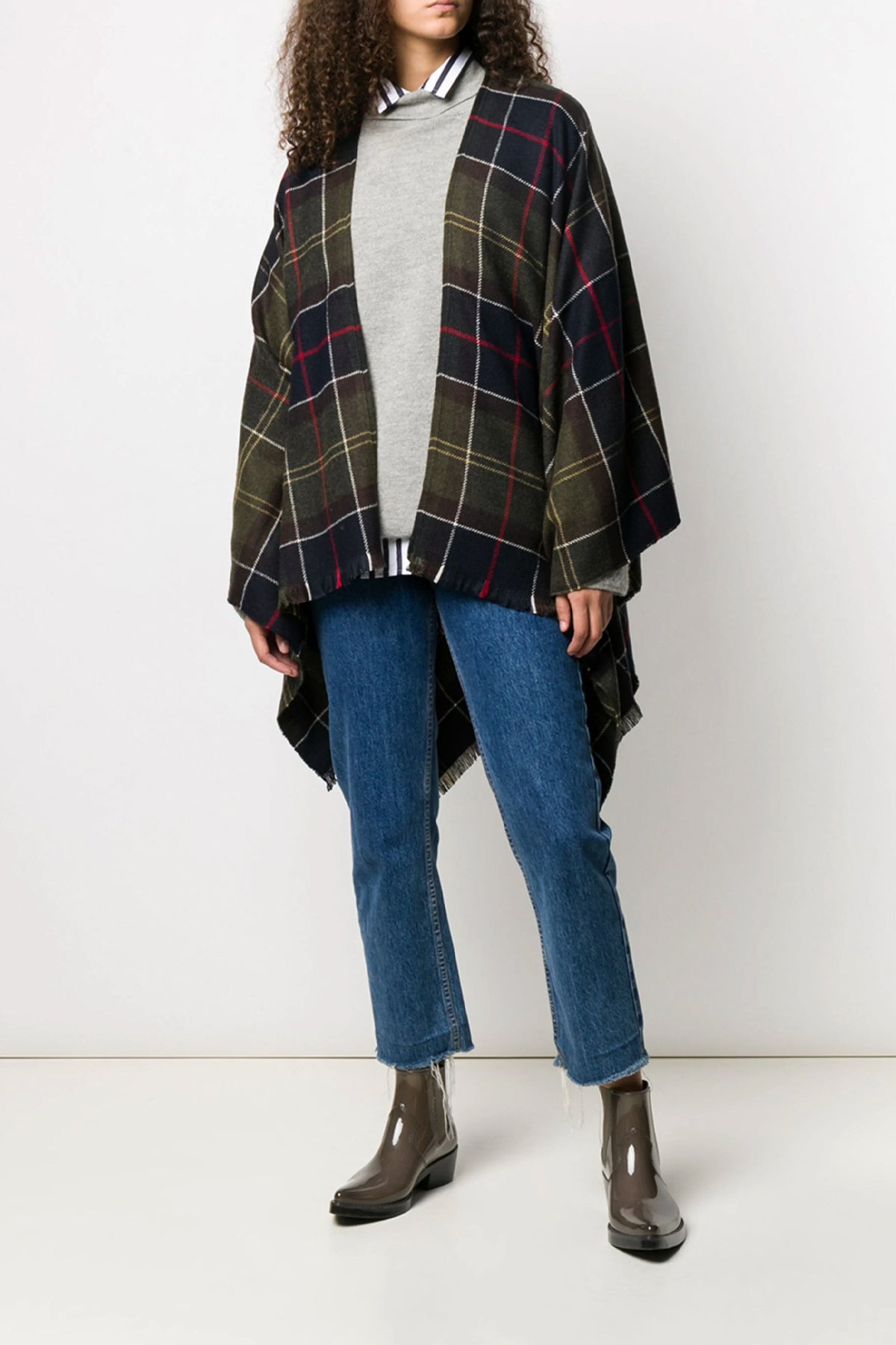 'Staffin Tartan Serape' ケープ