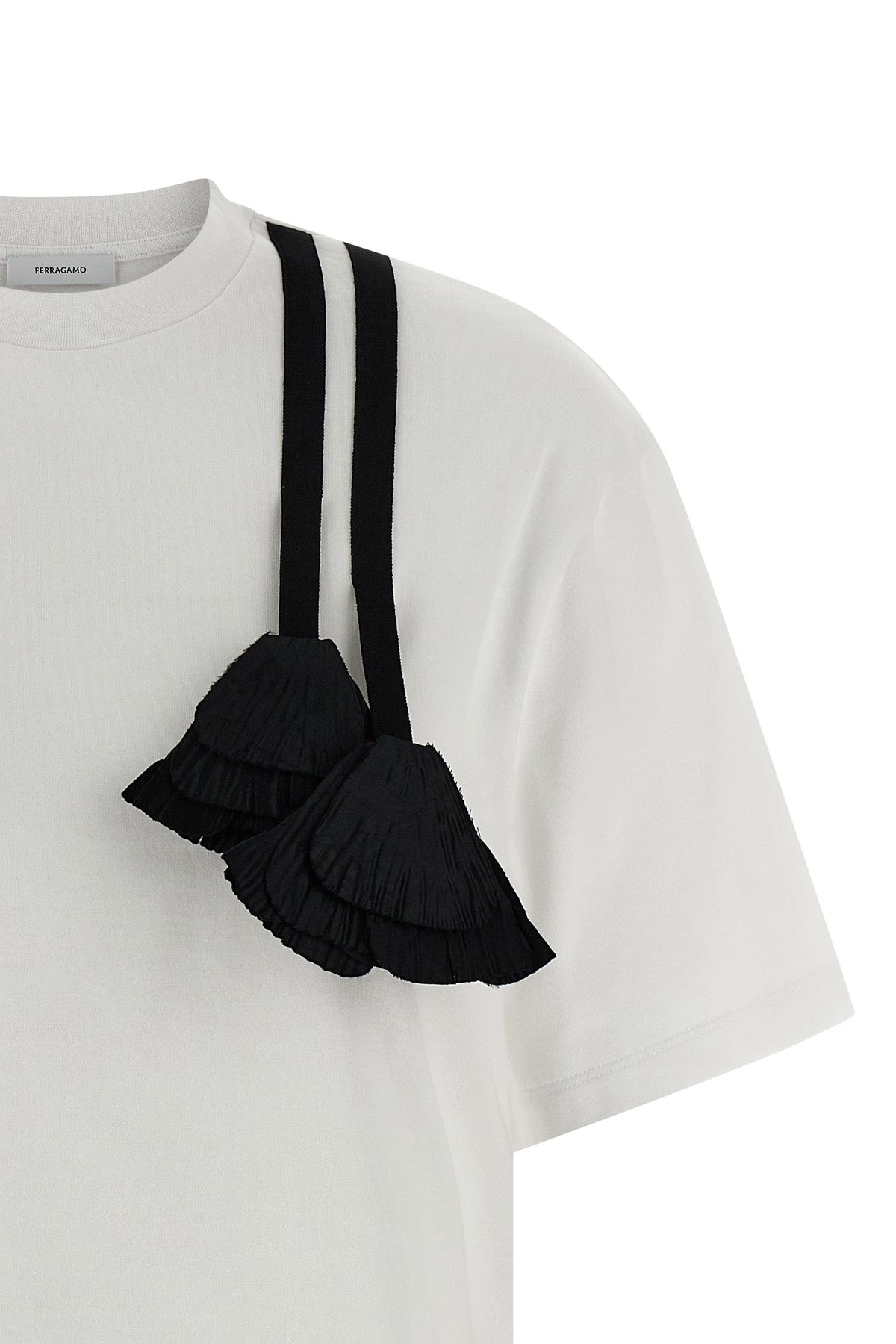フローラル インサート Tシャツ