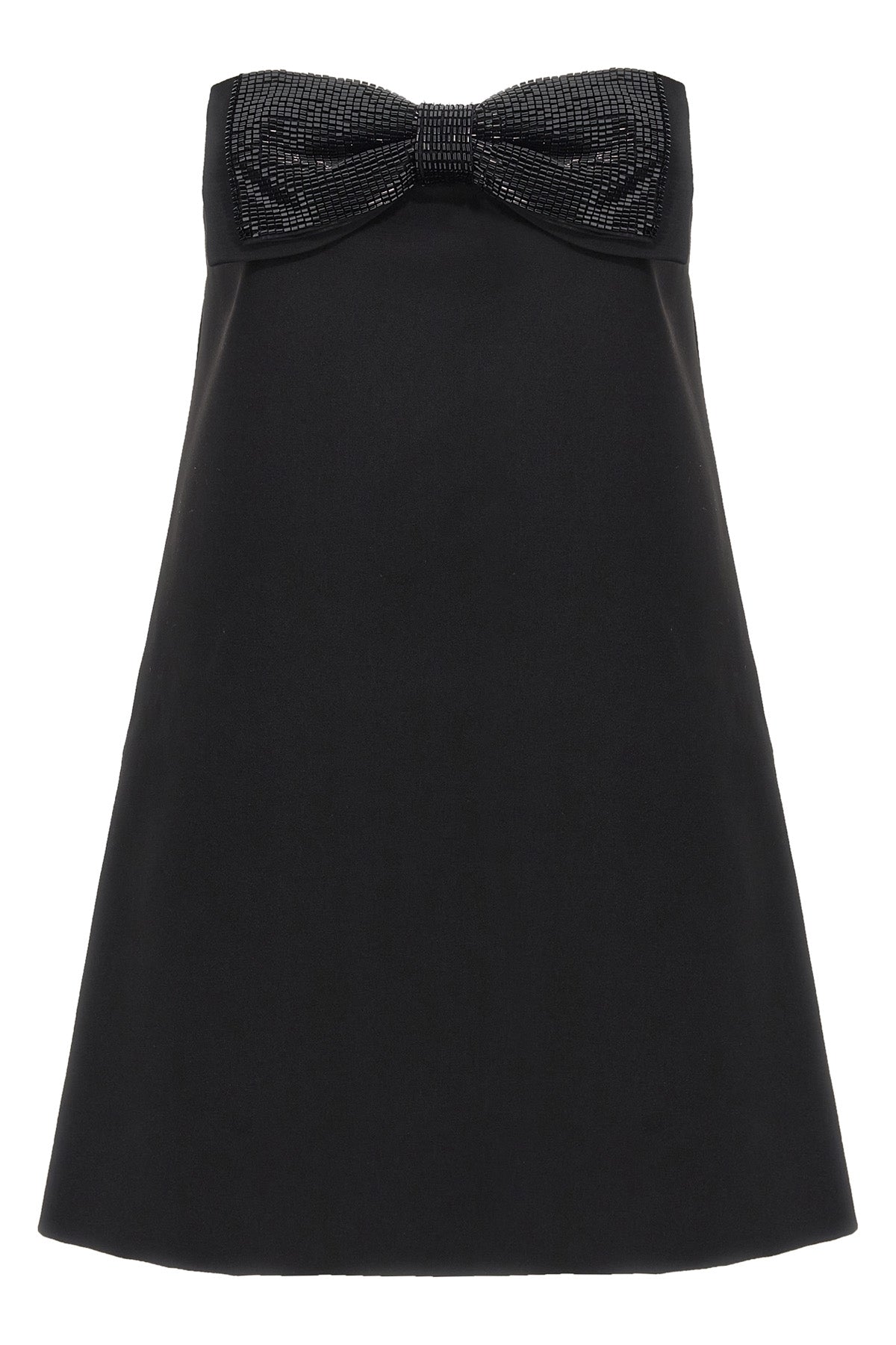 'Black Crepe Bandeau Mini'