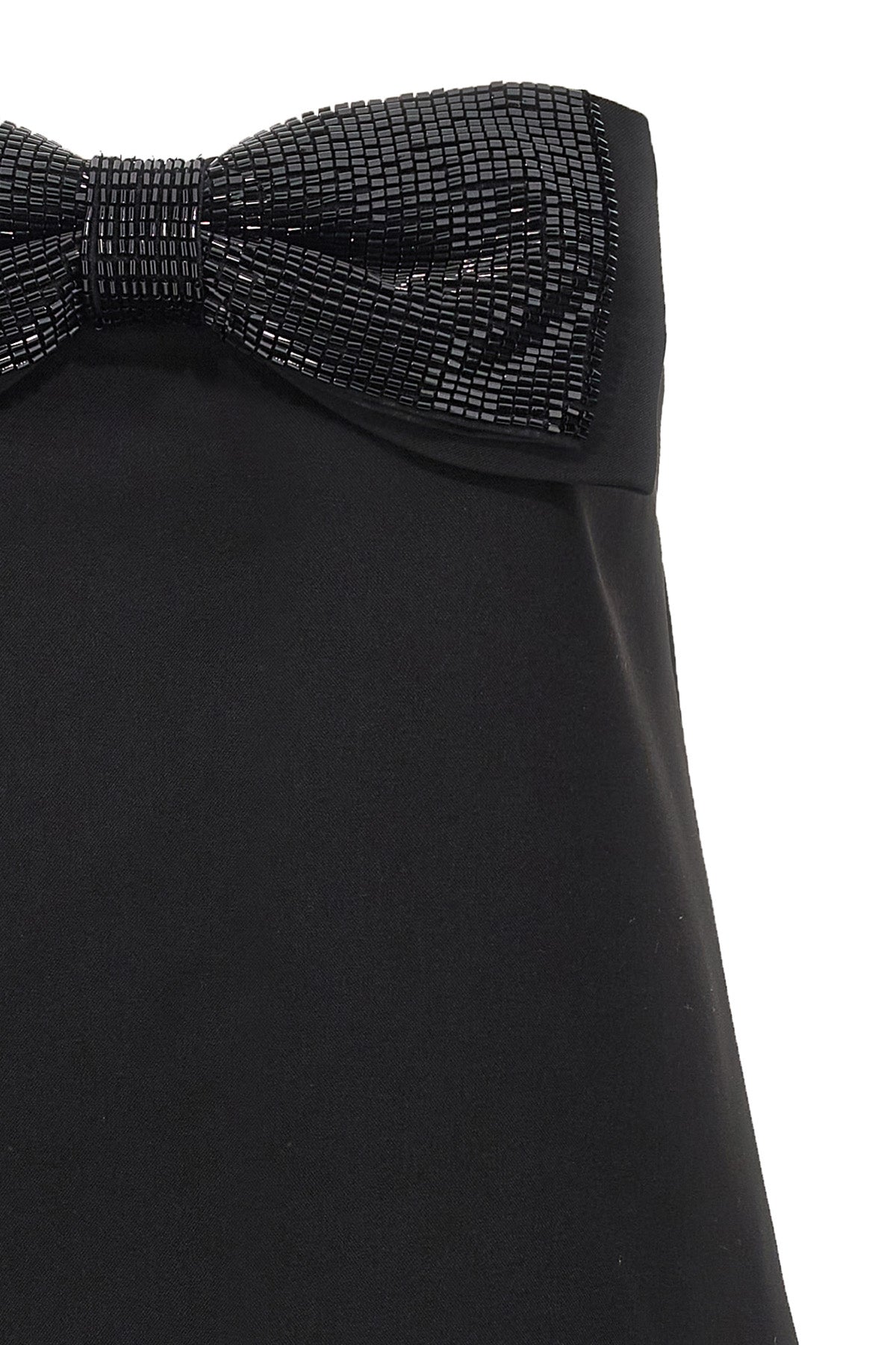'Black Crepe Bandeau Mini'