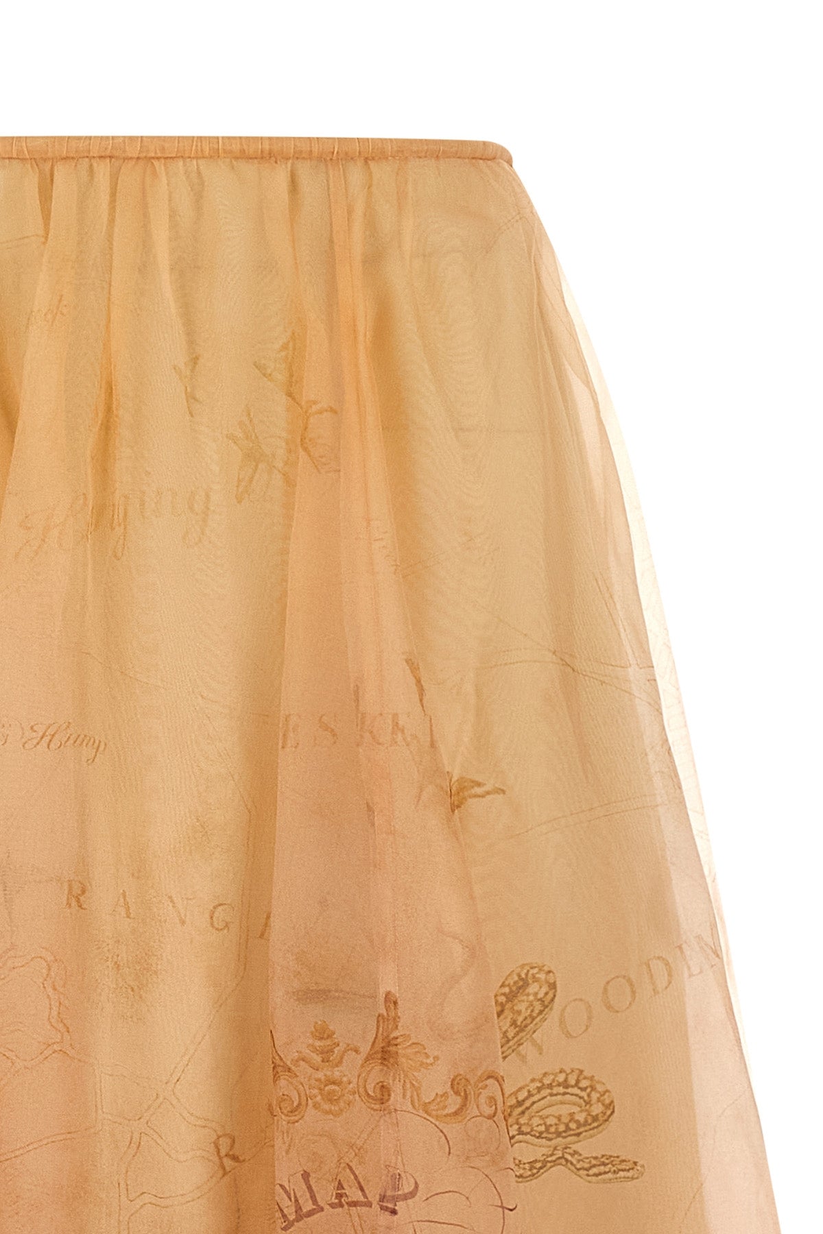 'Hypnotic Organza Maxi' スカート