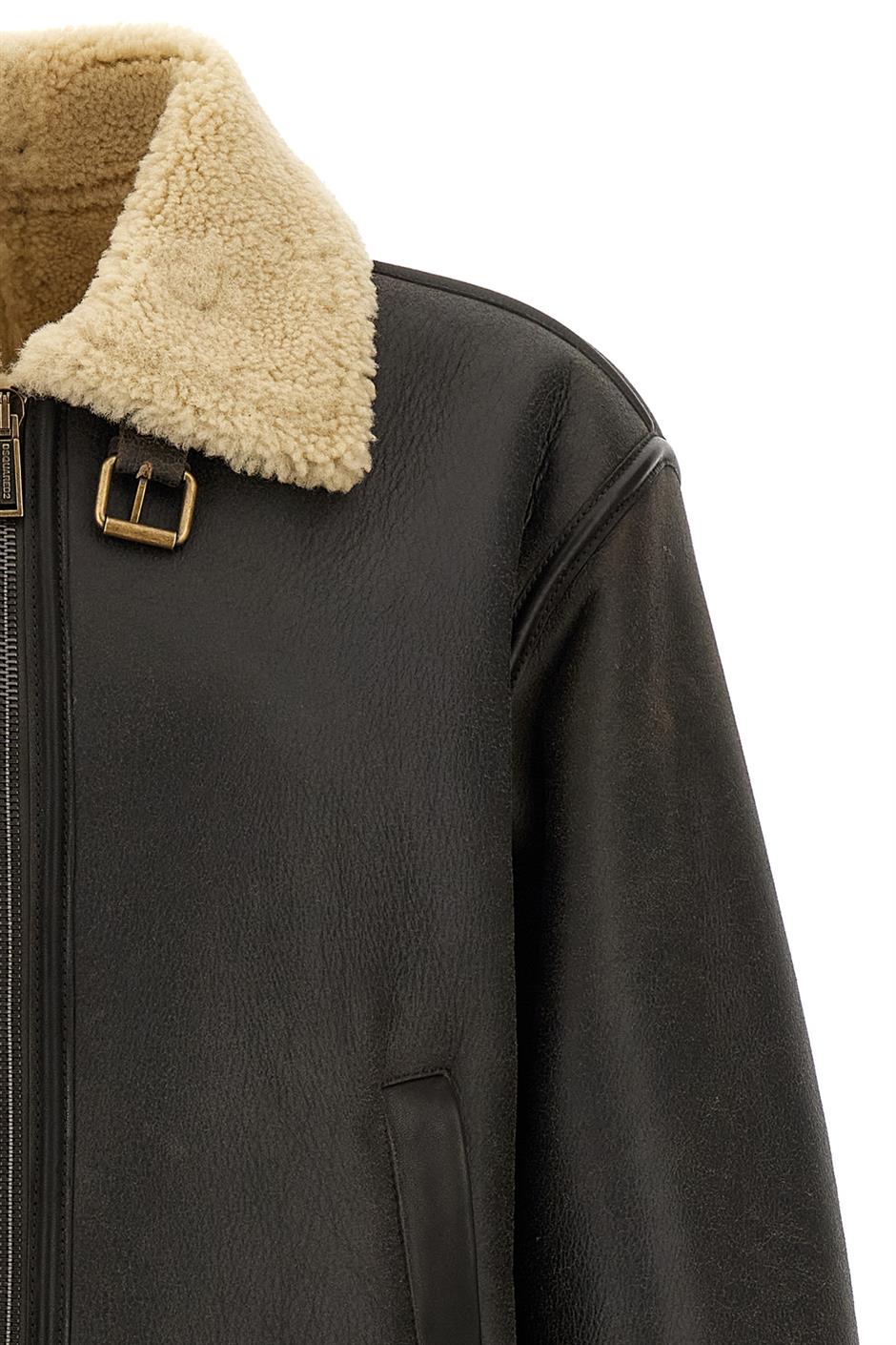'Aviator' シープスキン ジャケット