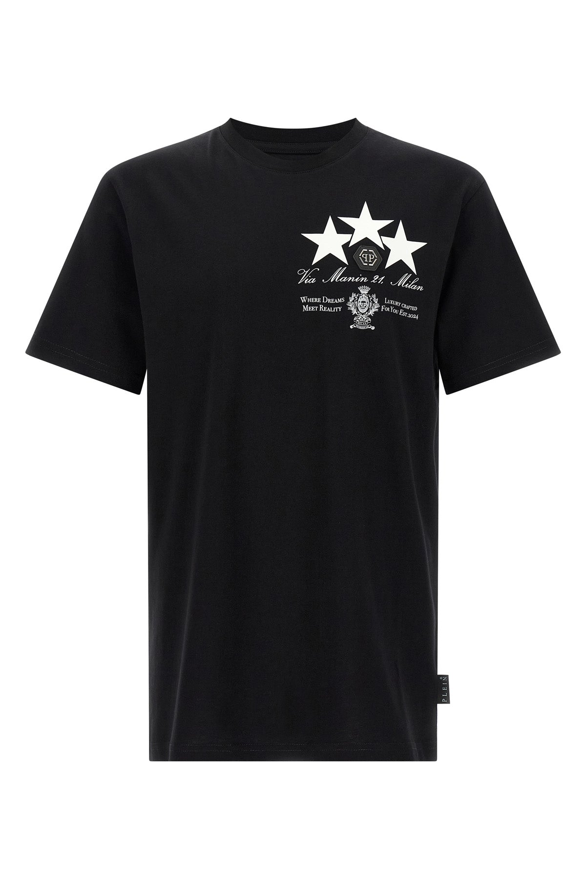 プリント アンド パッチ Tシャツ