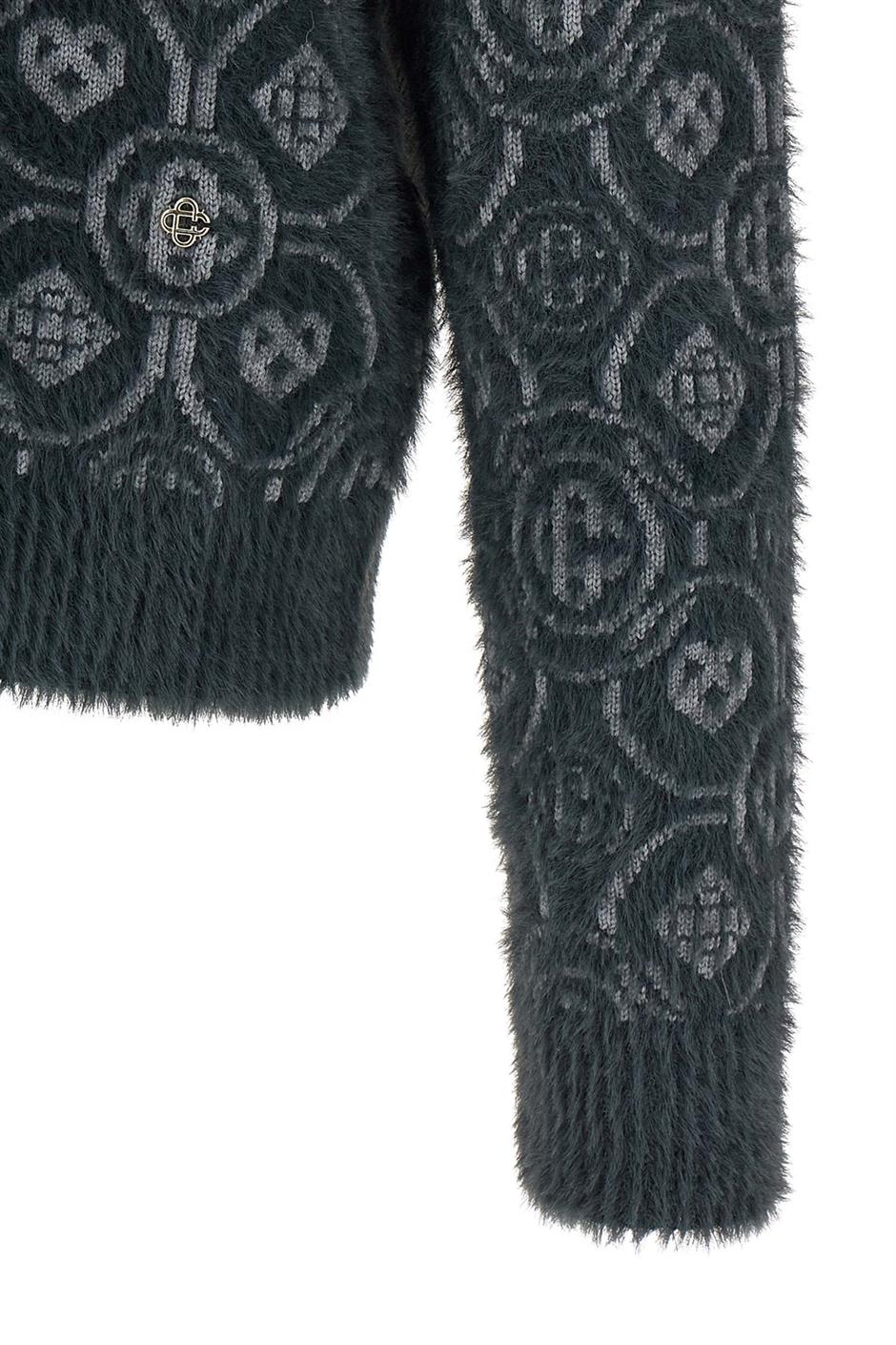 'Fluffy Monogram' セーター