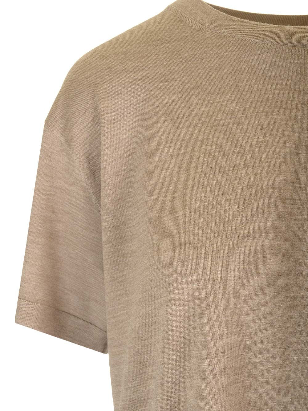 セオリー Tシャツ ウィズ オーバーサイズ フィット アンド クロップド ラウンド ネック アンド ショート