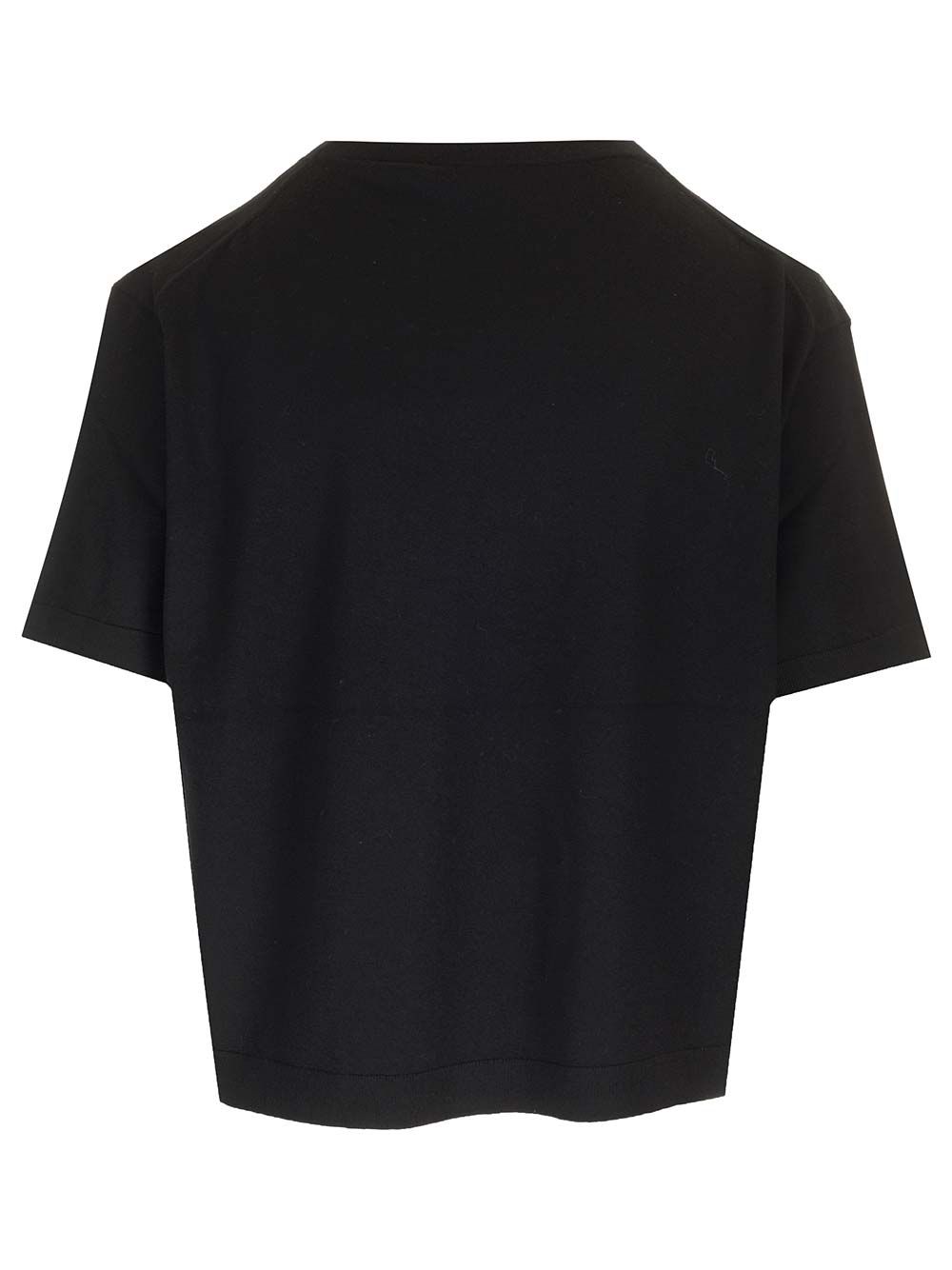 セオリー Tシャツ ウィズ オーバーサイズ フィット アンド クロップド ラウンド ネック アンド ショート