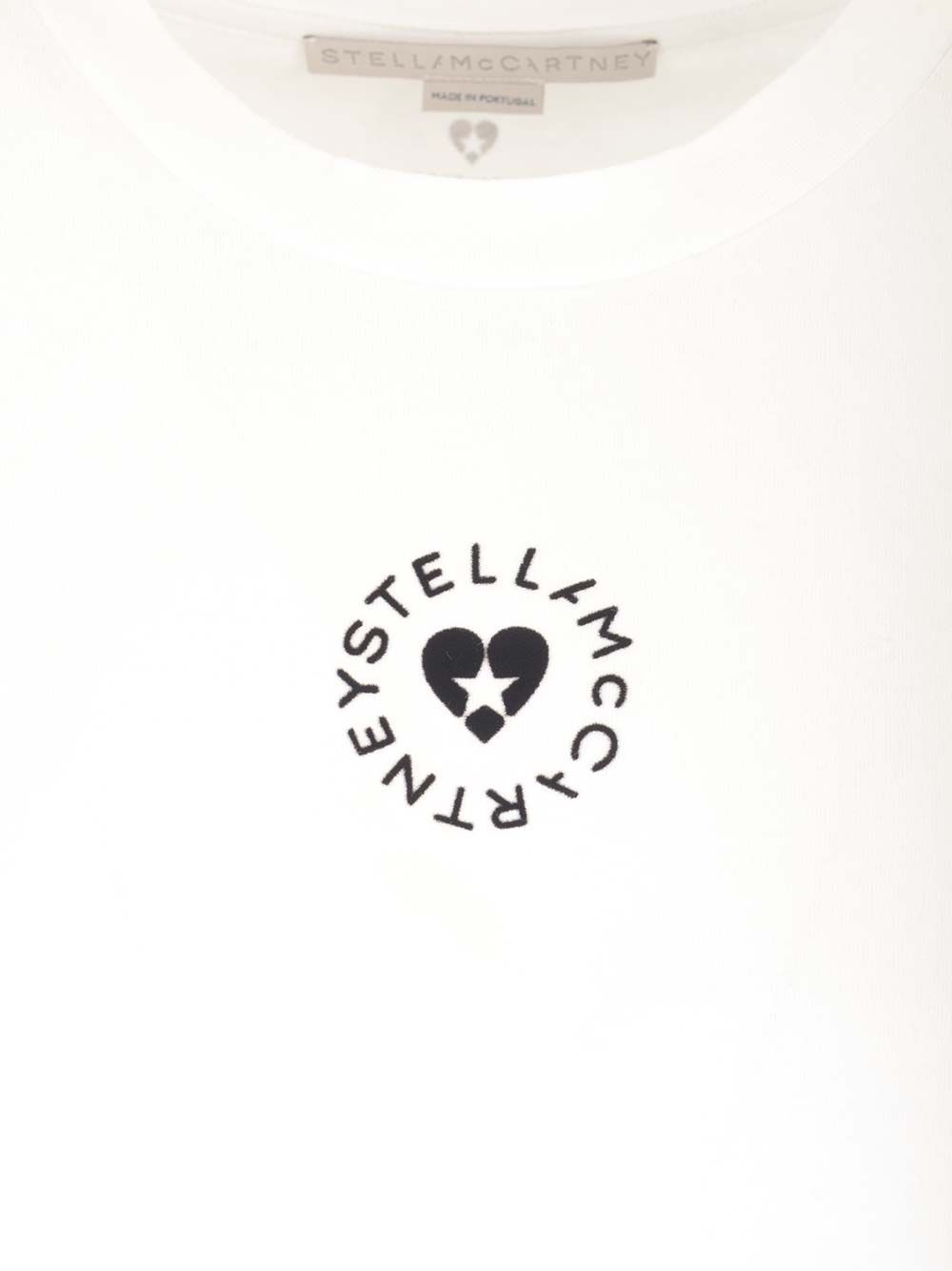ミニ ハート Tシャツ イン ホワイト ジャージ ステラ