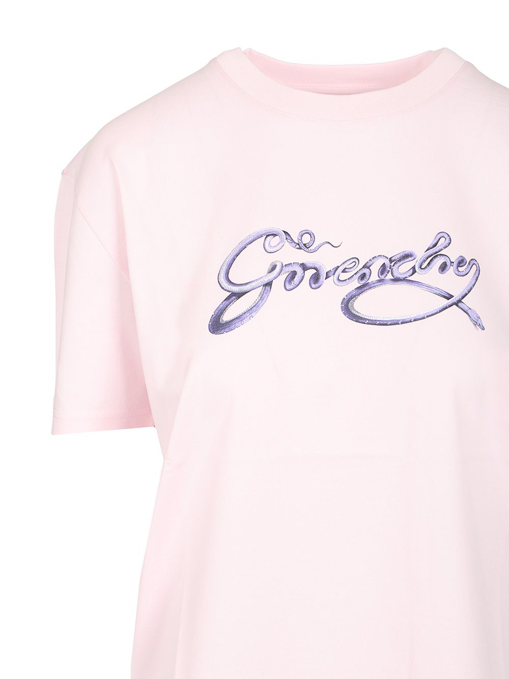 クルーネック コットン Tシャツ ウィズ ロゴ プリント オン フロント
