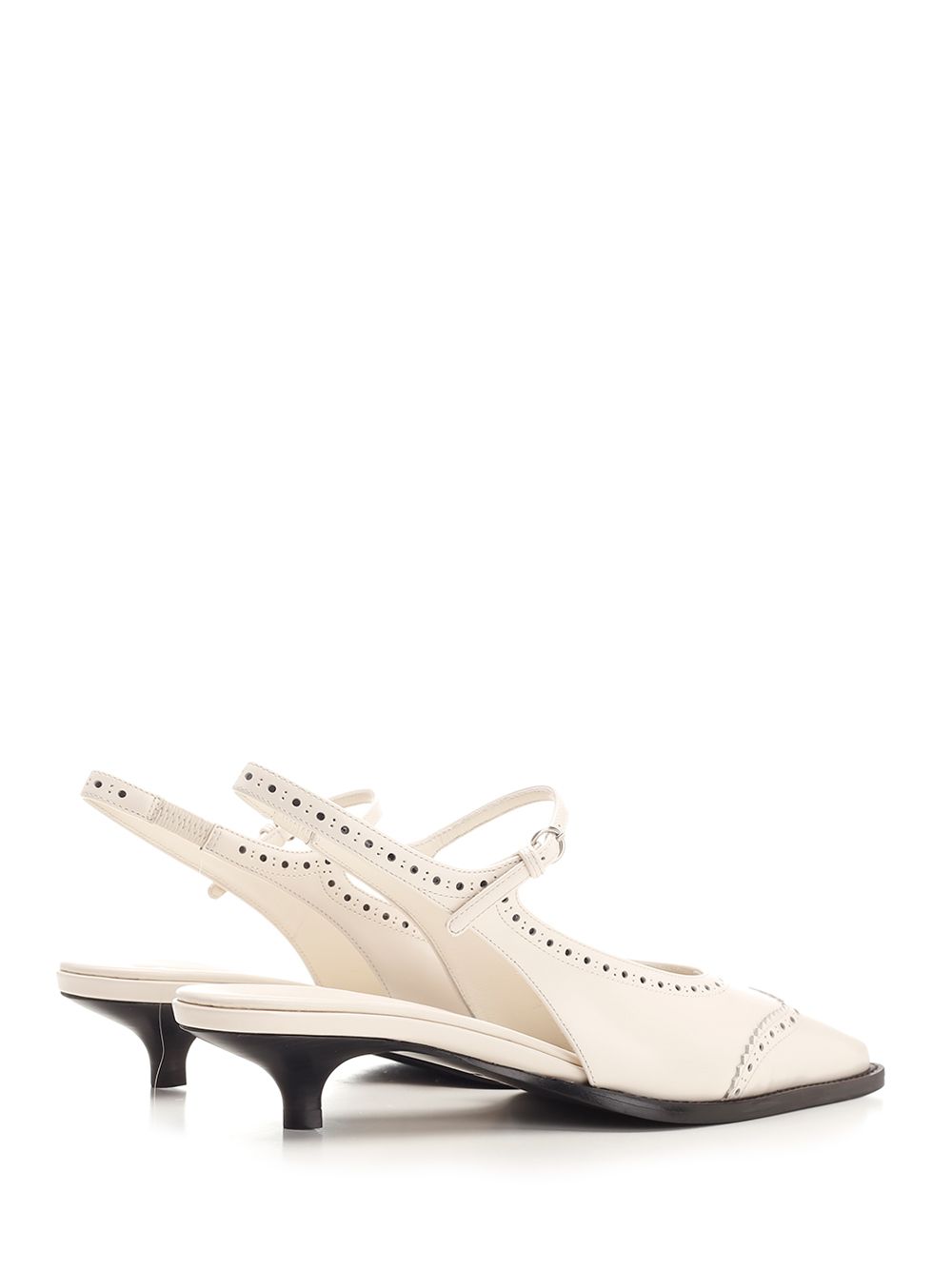 スリングバック MIU MIU イン ブラッシュ加工 ウィズ ヒール アンド