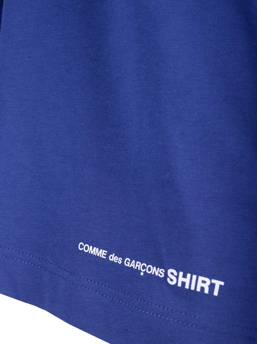 ブルー Tシャツ コム デ ギャルソン シャツ イン コットン